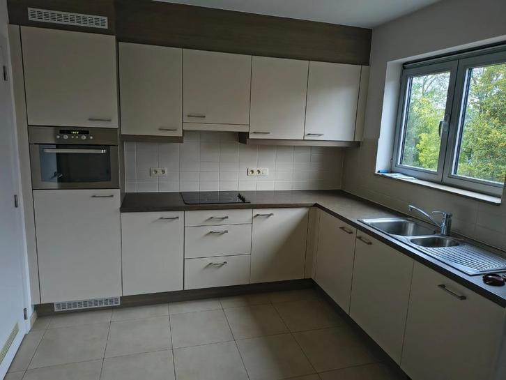 Keuken L-vorm, Huis en Inrichting, Keuken | Complete keukens, Gebruikt, Hoekkeuken, Crème, Kunststof, Ophalen