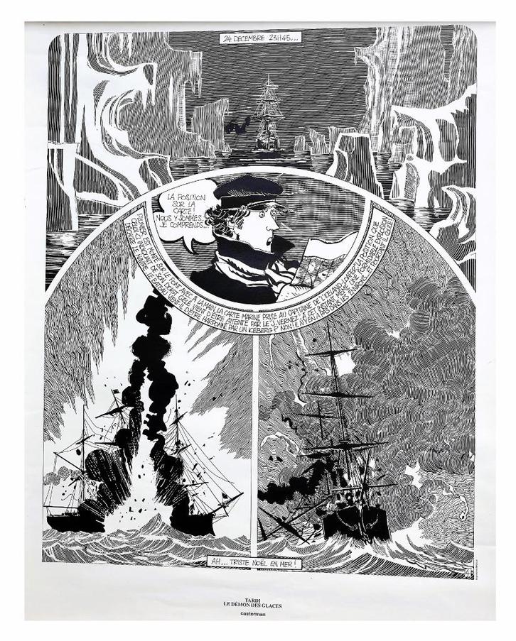 Tardi ✅ Poster ~ Le Démon des Glaces ~ 63 x 48 cm, Verzamelen, Posters, Nieuw, Reclame, A1 t/m A3, Rechthoekig Staand, Ophalen of Verzenden