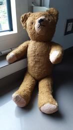 Oude teddybeer geel-bruin, 43 cm, Verzamelen, Ophalen, Gebruikt