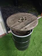 Staantafel/ton met houten oppervlak, Ophalen