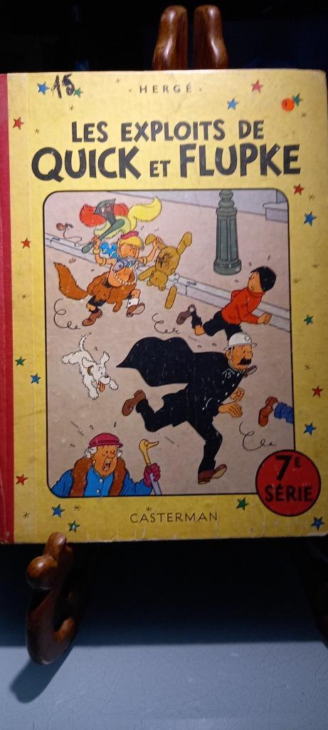 BD/HERGE/DE EXPLOITS VAN QUICK EN FLUPKE 7e SERIE B17 1956, Boeken, Stripverhalen, Gelezen, Eén stripboek, Ophalen of Verzenden