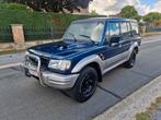 HUYNDAY GALLOPER 2.5 TURBODIESEL 4WD BJ2000 AIRCO 111.560.KM, Auto's, Stof, Galloper, 4 cilinders, Blauw