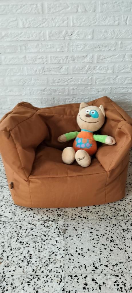 Jollein kinderfauteuil beanbag cognac, Kinderen en Baby's, Kinderkamer | Overige Meubels, Zo goed als nieuw, Ophalen