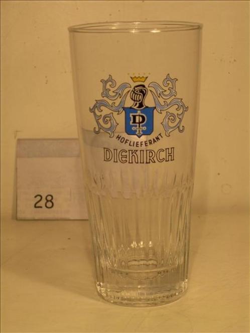 Verre N28 – Diekirch – 0,25 cl., Collections, Marques de bière, Neuf, Verre ou Verres, Autres marques, Enlèvement ou Envoi