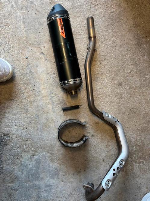 YCF uitlaatleiding met Factory Racing demper 230€, Motoren, Onderdelen | Overige, Ophalen