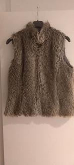 Grijze dames  body in nepbont , maat large., Kleding | Dames, Bodywarmers, Maat 42/44 (L), Grijs, Gedragen, Ophalen
