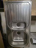 evier cuisine inox 2 bacs, Enlèvement ou Envoi, Neuf, Inox, Lavabo