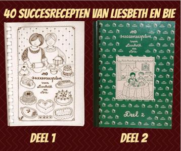 40 SUCCESRECEPTEN van LIESBETH en BIE 1 & 2 beschikbaar voor biedingen