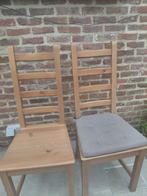 6x eetkamerstoelen hout bruin, Huis en Inrichting, Stoelen, Ophalen, Gebruikt, Bruin, Vijf, Zes of meer stoelen