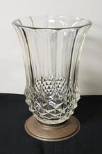 Val Saint Lambert - glazen bloemenvaas op voet, Antiek en Kunst, Verzenden