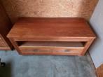 Tv meubel in massief teak hout 120,5cm, Ophalen, Gebruikt