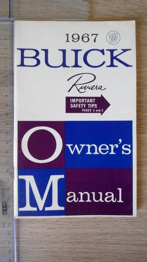 Manuel d'utilisation de la Buick Riviera 1967 (UPS incl.), Autos : Divers, Modes d'emploi & Notices d'utilisation, Envoi