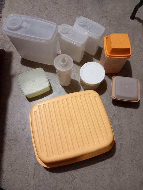 Diverse Tupperware-containers, Huis en Inrichting, Keuken | Tupperware, Zo goed als nieuw, Bus of Trommel, Geel, Ophalen of Verzenden