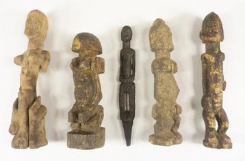 Art Africain - 5 anciennes statuettes Dogon - Mali