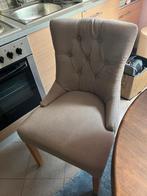 Twee landelijke stoffen stoelen, Huis en Inrichting, Stoelen, Ophalen, Gebruikt, Twee, Landelijk