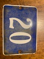 Emaille plaatje huisnummer 20, Ophalen