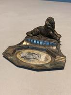 Vintage cendrier Lion de Belfort - metalen asbak ashtray, Verzamelen, Ophalen of Verzenden, Asbak
