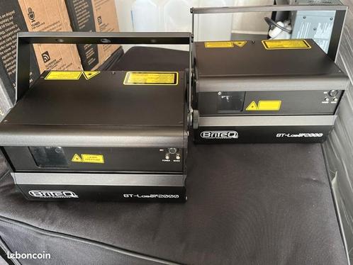 2x Briteq BT-LASER2000 laser RGB 2watt, Muziek en Instrumenten, Licht en Laser, Zo goed als nieuw, Laser, Geluidgestuurd, Kleur