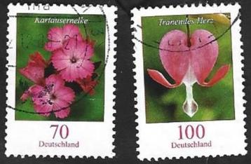 2 Postzegels Duitsland 2006 Bloemen (IV) beschikbaar voor biedingen