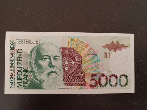 Topkwaliteit FDC 5000 frank ZENOBE GRAMME!, Postzegels en Munten, Bankbiljetten | België, Ophalen of Verzenden