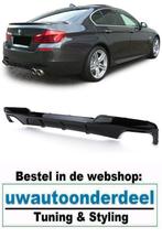 Diffuser Glans Zwart Dubbel Uitlaat Voor Bmw 5 serie F10 M P, Envoi