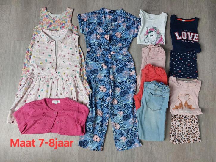 Pakket meisjeskledij maat 7-8j, Kinderen en Baby's, Kinderkleding | Kinder-kledingpakketten, Zo goed als nieuw, Maat 128, Ophalen of Verzenden