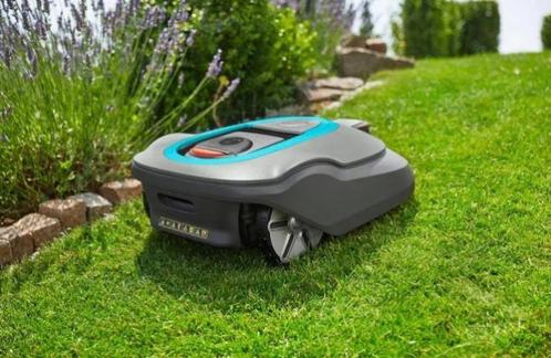 Gardena sileno city smart + extra onderdelen incl extra accu, Tuin en Terras, Robotmaaiers, Zo goed als nieuw, Ophalen