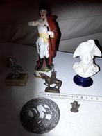 Napoleon beeldjes in steen en koper en tinnen clown, Verzamelen, Beelden en Beeldjes, Ophalen of Verzenden