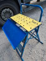 Mobiele werkbank en trapladder in een werktafel, Ophalen of Verzenden, Gebruikt