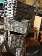 Paniers à fleurs en osier, Jardin & Terrasse, Moins de 25 cm, Enlèvement, Utilisé, Jardin