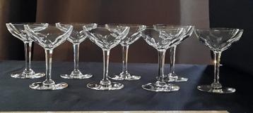 VSL ,8 coupes cristal taillé côtes plates. beschikbaar voor biedingen