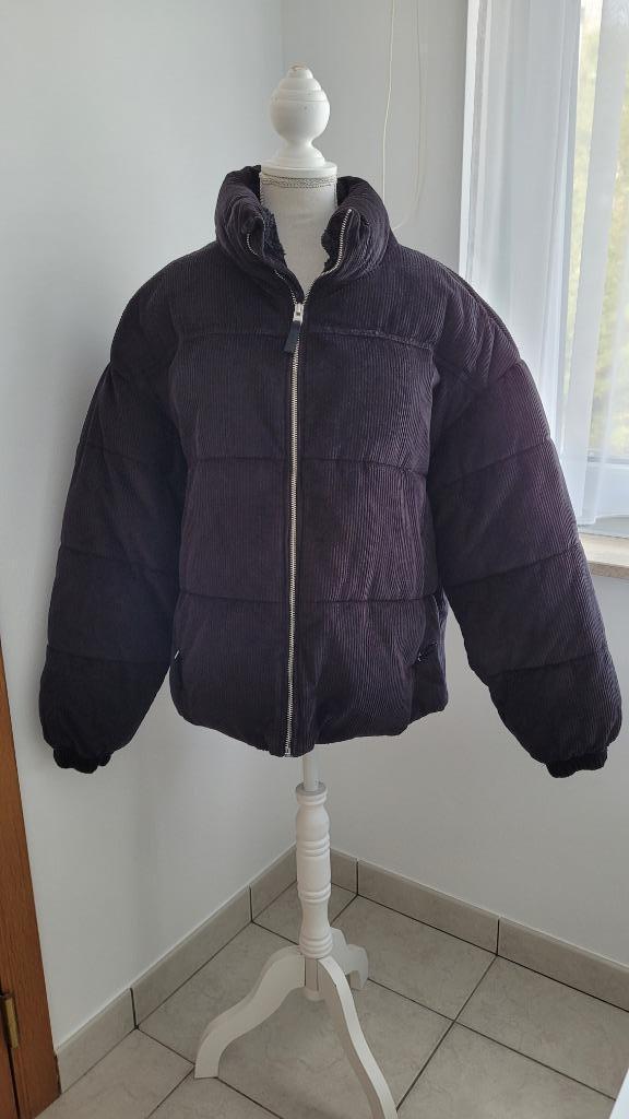 veste dame taille S(Oversize) Bershka, Kleding | Dames, Jassen | Winter, Zo goed als nieuw, Maat 36 (S), Zwart, Ophalen of Verzenden