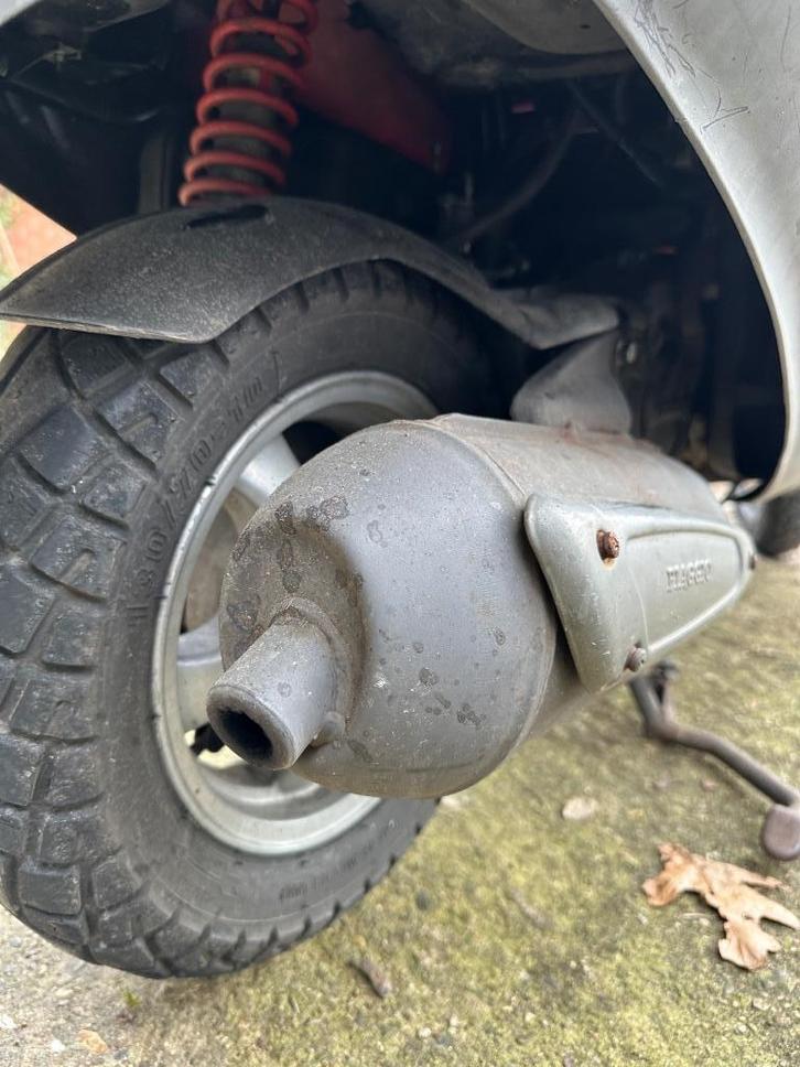 Piagio hexagon motor 125 lc motor en voorvork, Fietsen en Brommers, Brommeronderdelen | Scooters, Gebruikt, Piaggio, Blok, Ophalen