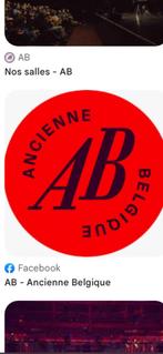 Place AB Belgique valeur 40€😉, Tickets & Billets, Concerts | Autre