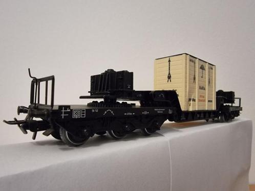 4618 Märklin HO -Wagon surbaissée plateforme+boîte Bahia/Laa, Hobby & Loisirs créatifs, Trains miniatures | HO, Utilisé, Wagon