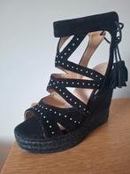 Sandales hautes Kanna noir 36, Ophalen of Verzenden, Zo goed als nieuw, Zwart, Espadrilles