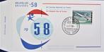 FDC - EXPO 1958 TE BRUSSEL- FRANSE DAGEN., Postzegels en Munten, Ophalen of Verzenden, Gestempeld, 1e dag stempel, Gestempeld