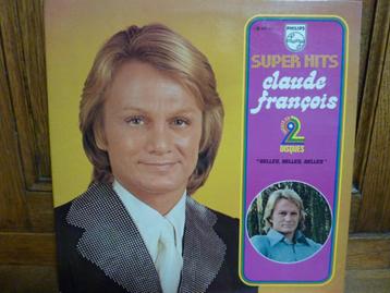 CLAUDE FRANCOIS 2LP  "SUPER HITS", Cd's en Dvd's, Ophalen, 1980 tot 2000, Zo goed als nieuw, 12 inch
