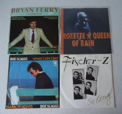 Part 140 - 4 Singles van Bryan Ferry,, Roxette, Ficher -Z, CD & DVD, Vinyles Singles, Utilisé, Single, Pop, 7 pouces, Enlèvement ou Envoi