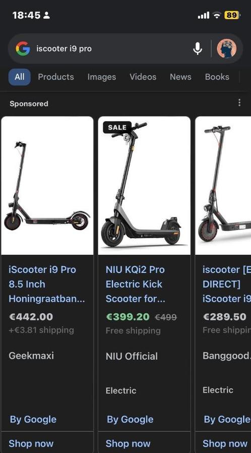 IScooter-Trottinette Électrique modèle i9Pro jusque 35km/H, Vélos & Vélomoteurs, Accessoires vélo | Autres Accessoires de vélo