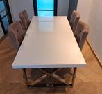 LUXE EETTAFEL WIT 180x90cm, Huis en Inrichting, Tafels | Eettafels, Ophalen, 50 tot 100 cm, Zo goed als nieuw, Vijf personen of meer