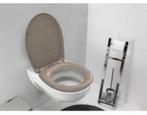 Bruin-Grijs-Beige WC Toilet bril, wcbril toiletbril Nieuw, Ophalen of Verzenden, Nieuw, Toilet