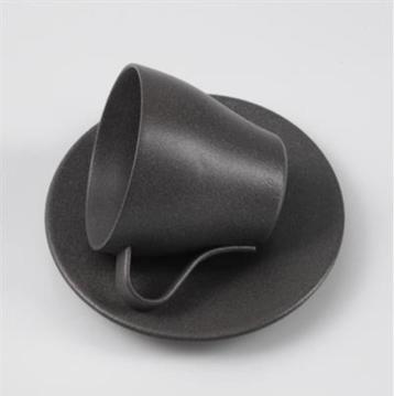 Donkergrijs mat fijnstructuur metallic poedercoat beschikbaar voor biedingen