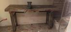 Ancien établi et étau, Huis en Inrichting, Tafels | Sidetables, Ophalen, Gebruikt
