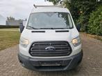 Ford Transit Dubbel Cabine 7 zitplaatsen, Auto's, Voorwielaandrijving, Euro 5, Zwart, Leder