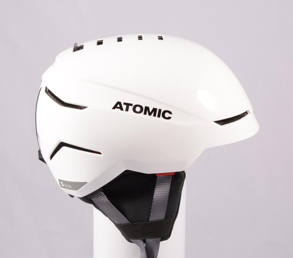 Casque de ski snowboard 51 53 55 cm ATOMIC SAVOR, blanc/gris, Carving, Enlèvement ou Envoi, Utilisé, Atomic