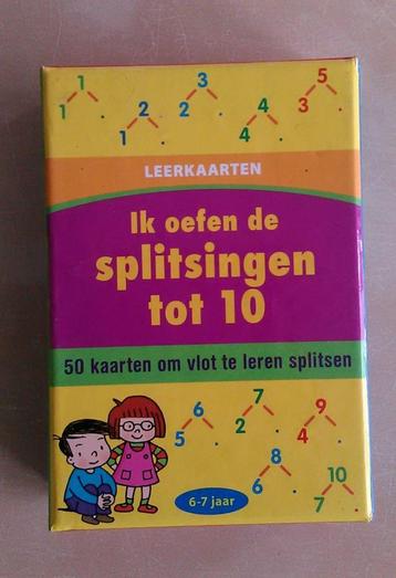 Leerkaarten "ik oefen de splitsingen tot 10" beschikbaar voor biedingen