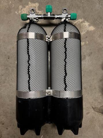 Dubbelset 2x10L - 230 bar - O2 clean - keuring 7/2025