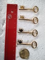 breloque à coudre ou à pendre clé ancienne doré 15x45 mm, Hobby & Loisirs créatifs, Enlèvement ou Envoi, Application, Neuf