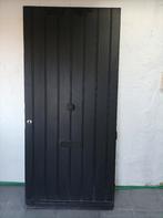 Meranti voordeur met brievenbus, Doe-het-zelf en Bouw, Deuren en Vliegenramen, Gebruikt, Buitendeur, 200 tot 215 cm, Hout